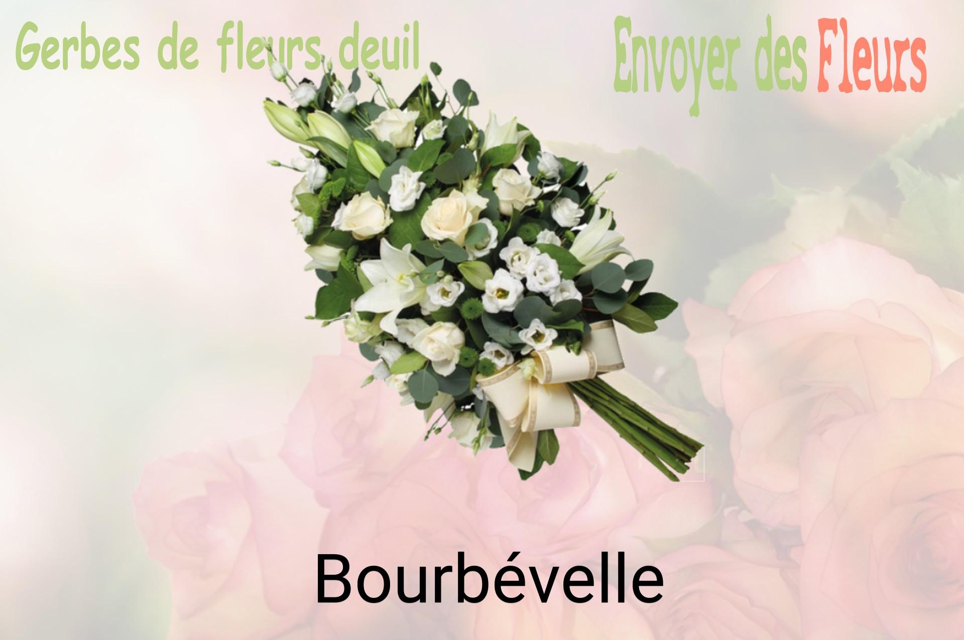 Gerbe de fleurs de deuil livrée à Bourbévelle